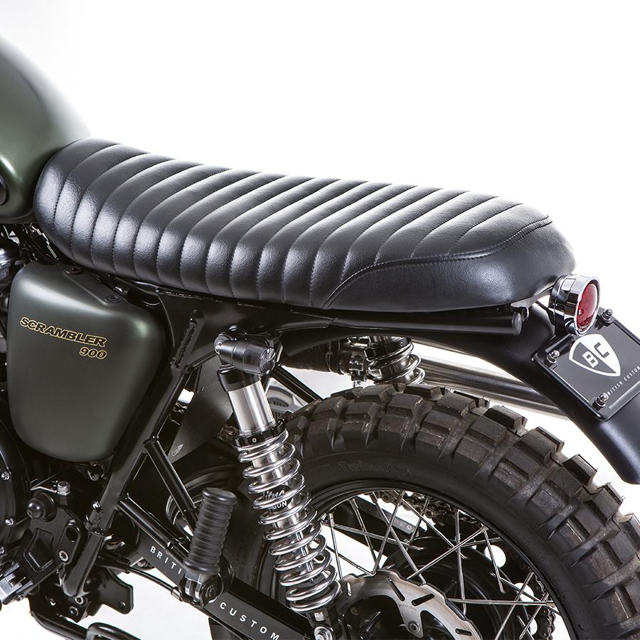 British Customs Slammer Seat - 01-15 Bonneville, Thruxton and Scrambler