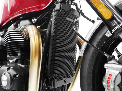 Evotech Performance Radiator Guard Triumph Thruxton R / 1200, Bonneville T100, T120, Street Twin / Cup / Scrambler, Speed Twin 1200