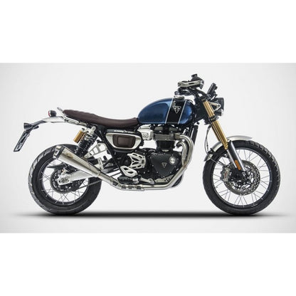 Zard 2:1 Low Mount Full Exhaust System - 2019-2023 Triumph Scrambler 1200 XE / XC