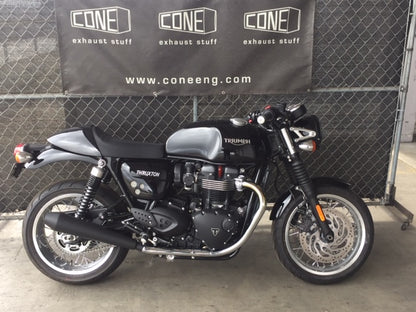 Cone Engineering Dominator Touring Mufflers - Triumph Thruxton R / 1200 and Speed Twin