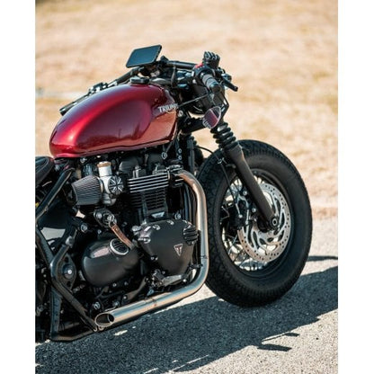 Motone H-Bomb Full Exhaust - Stainless - Triumph Bobber