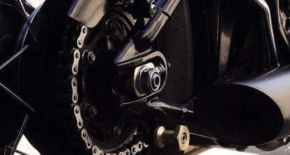 Motone Rear Axle / Chain Adjusters - Brass