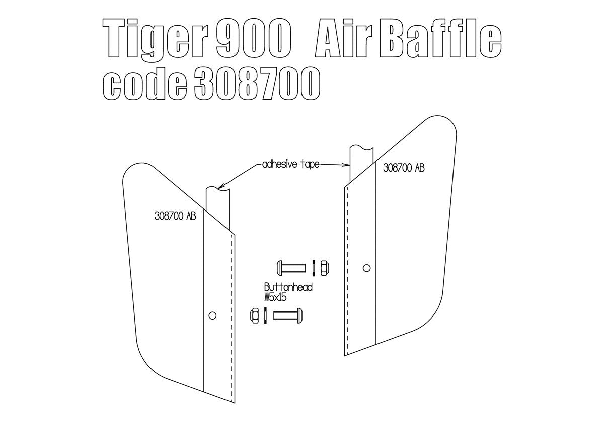 Free Spirits Air Deflectors - Triumph Tiger 900 2020-2023 / 850 Sport