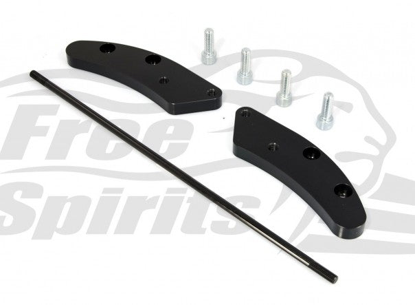 Free Spirits Extended Forward Control Adapter Plates - 80MM - Indian Scout Bobber / Rogue