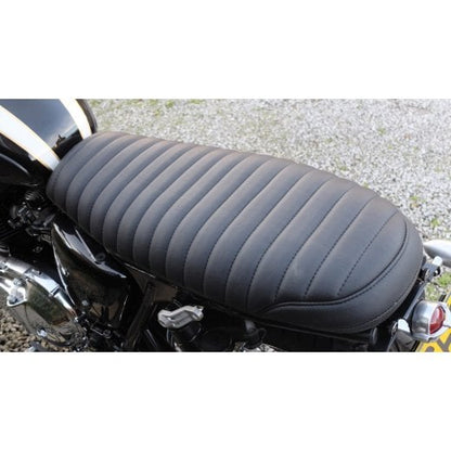 Motone Krait Skinny Seat - Ribbed - Triumph Bonneville, Scrambler and Thruxton- Black