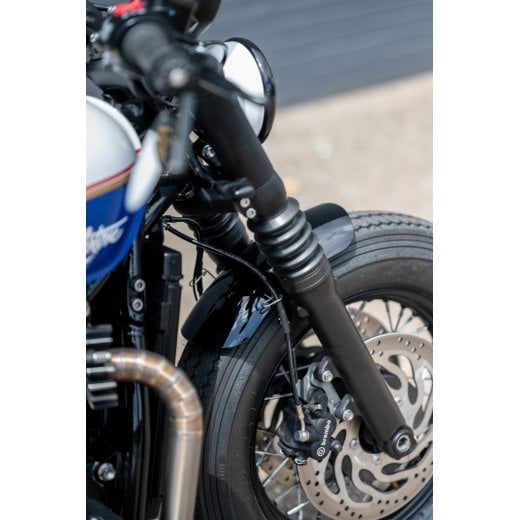 Motone SCOOP - Triumph Bobber Shorty Front Mudguard - Gloss Black