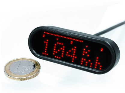 motogadget motoscope mini digital speedometer and tachometer - black or polished