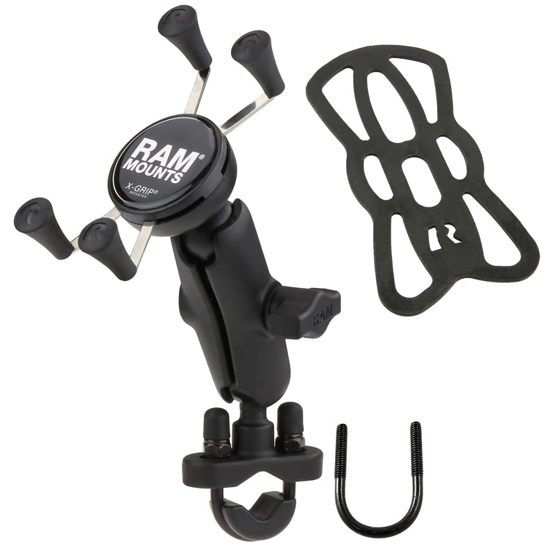 RAM X-Grip Phone Holder with Handlebar U-Bolt Base