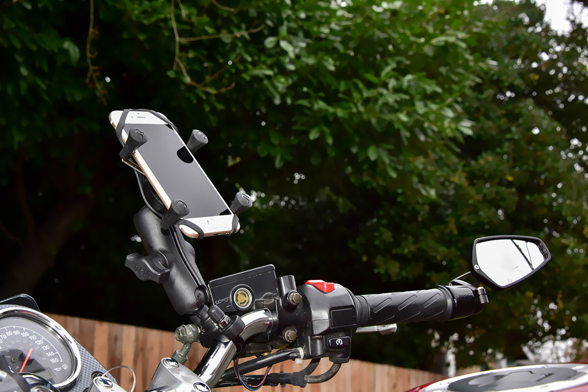 RAM X-Grip Phone Holder with Handlebar U-Bolt Base