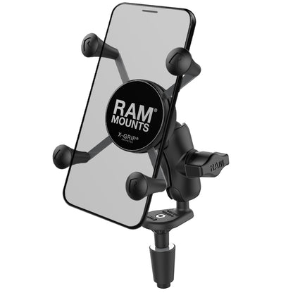 RAM X-Grip Phone Holder with Motorcycle Fork Stem Base