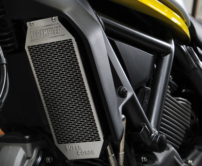 Super Corse Oil Cooler Cover - Ducati Scrambler - Silver or Black