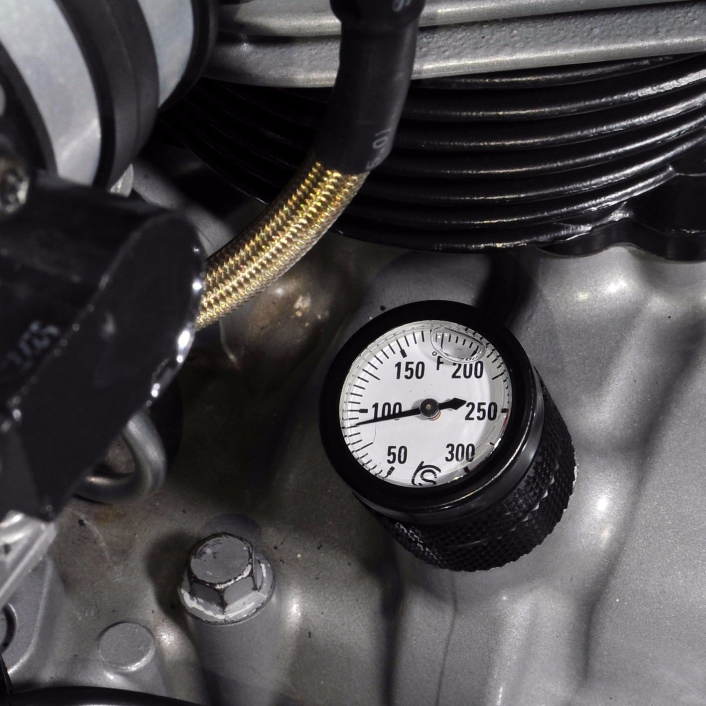 Super Corse Temperature Gauge Oil Fill Cap - Triumph Classics