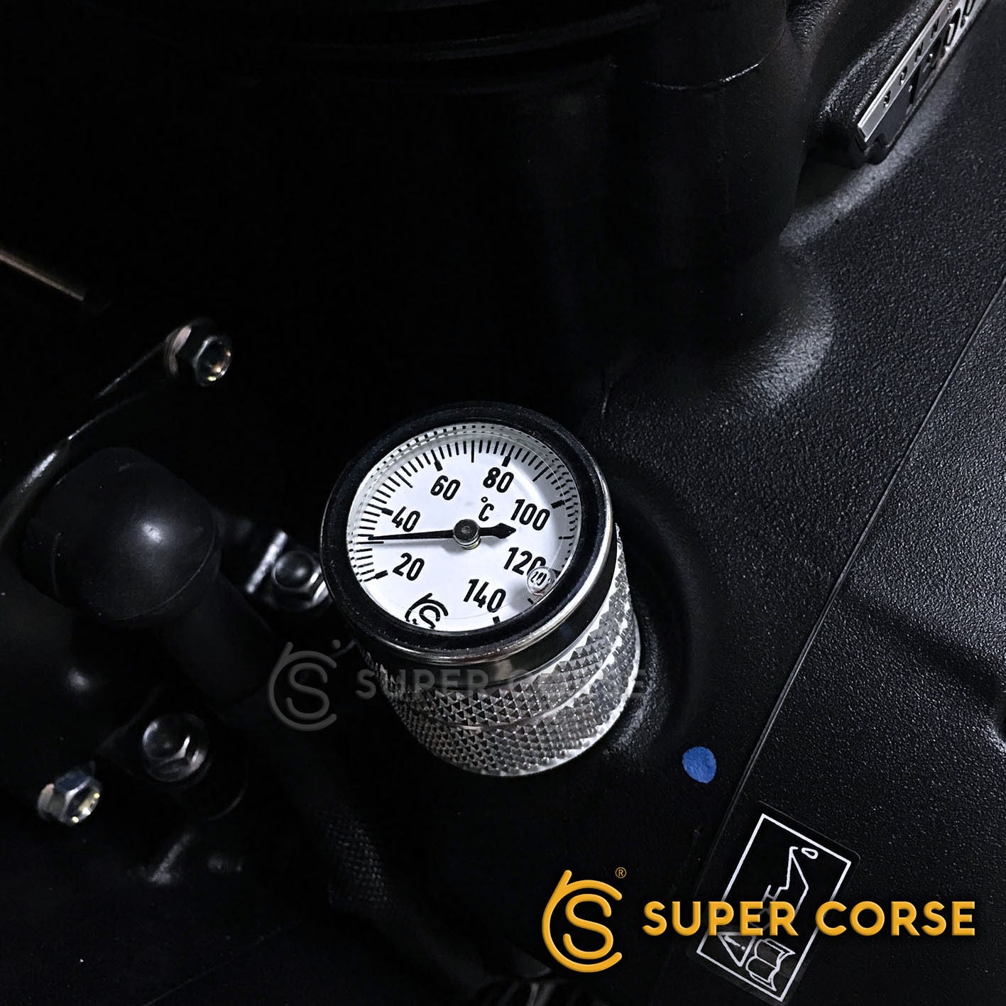 Super Corse Temperature Gauge Oil Fill Cap - Triumph Classics