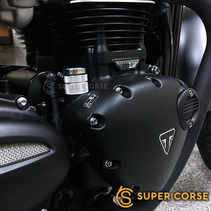 Super Corse Temperature Gauge Oil Fill Cap - Triumph Classics