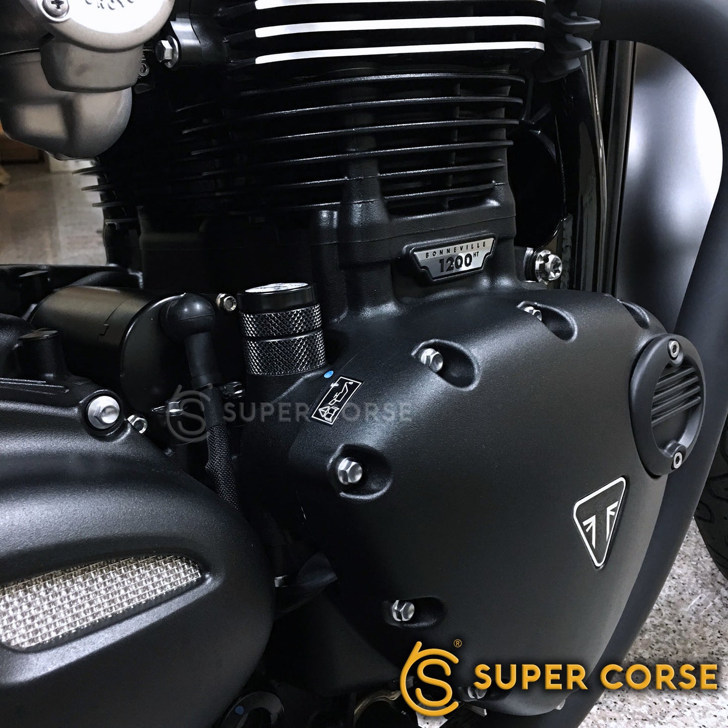 Super Corse Temperature Gauge Oil Fill Cap - Triumph Classics