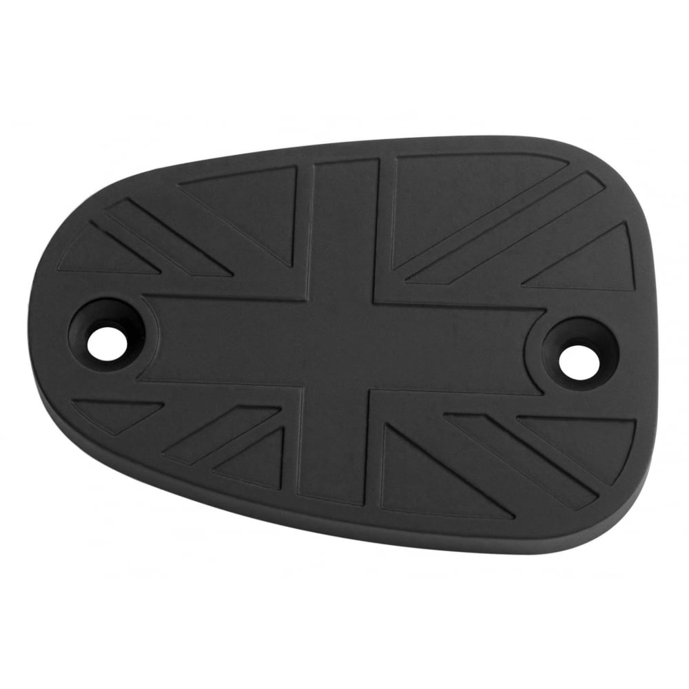 Motone Billet Brake Fluid Reservoir Master Cylinder Cap - Union Jack - Black