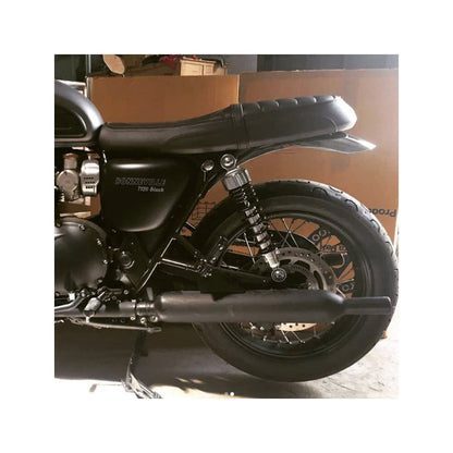 Motone Shorty Rear Fender - Black Anodized - Predrilled -  Triumph Street Twin, Street Cup, Street Scrambler, T100, T120