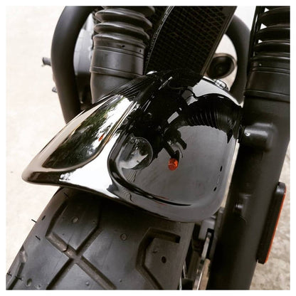 Motone Duckbill Front Fender - Gloss Black - 2001 - 2015 Bonneville, Thruxton, Scrambler