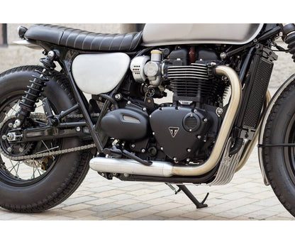 BAAK Sump Guard / Skid Plate - Silver - 2016+ Triumph Thruxton R / 1200, Street Twin, T100, T120, Speed Twin