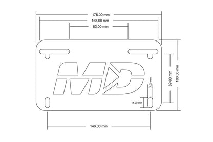 Motodynamic Tail Tidy / Fender Eliminator with integrated turn signals - 2001-2015 Triumph Bonneville, Scrambler, Thruxton