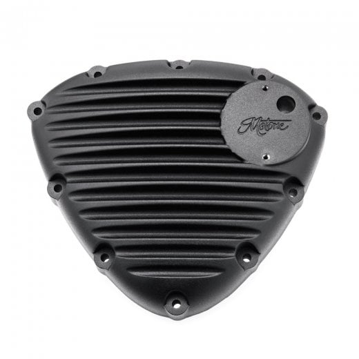 Motone Finned Stator Engine Cover - Black Finish