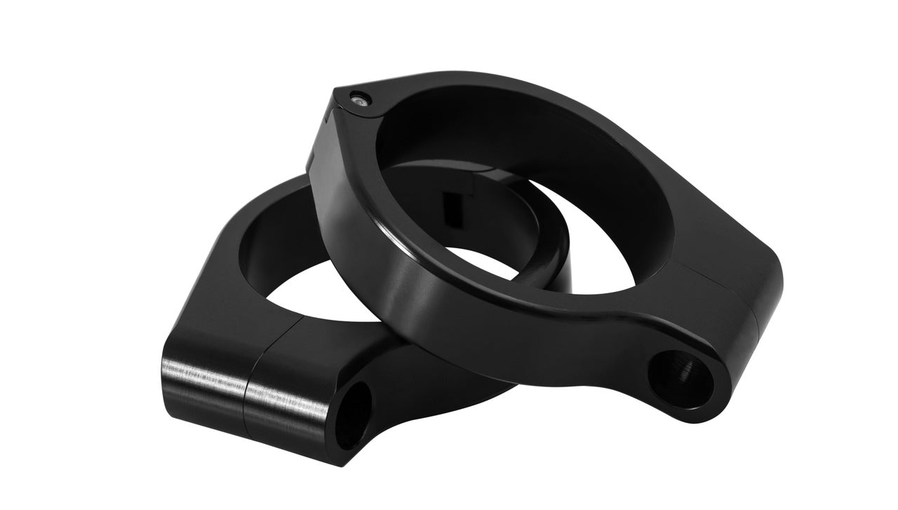 Motone 39MM Wrap Around Front Turn Signal Brackets - Black or Chrome