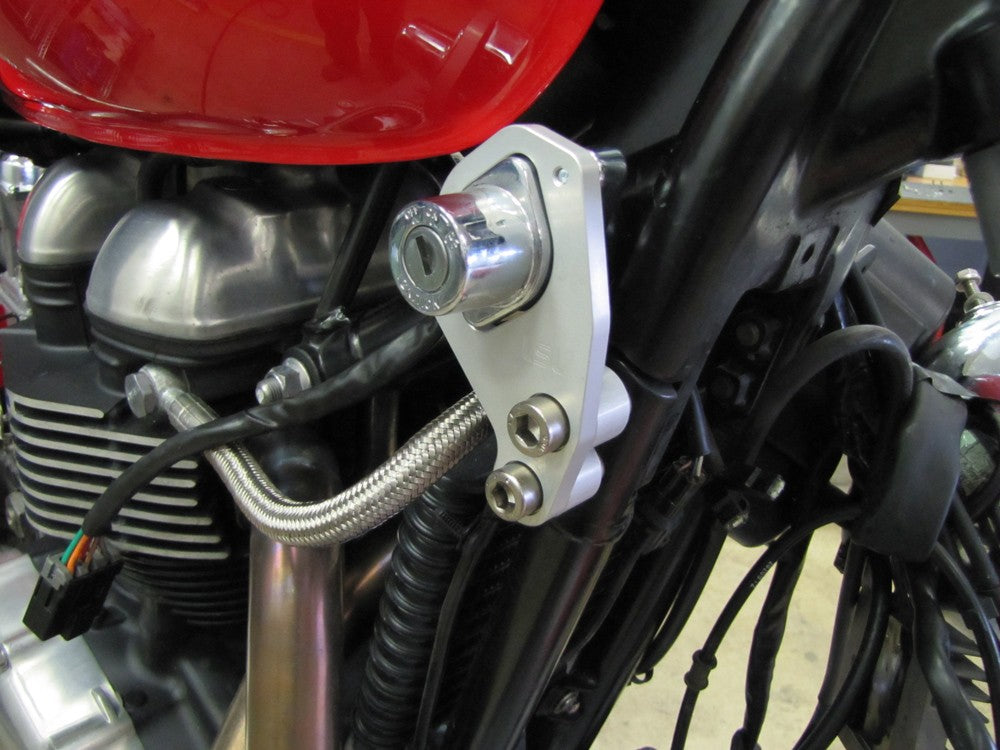 LSL Ignition Lock Relocation Kit - 2001-2015 Triumph Bonneville, Thruxton, Scrambler