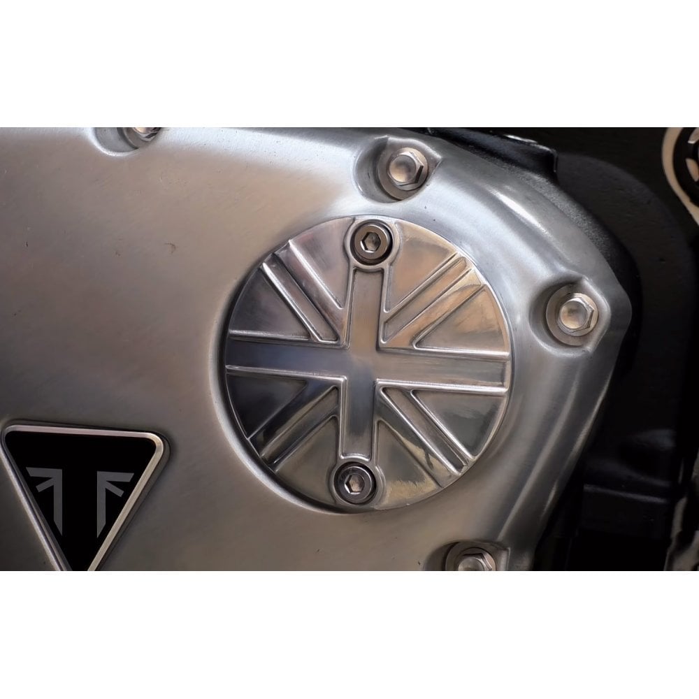 Motone Customs Union Jack ACG Cover - Polished