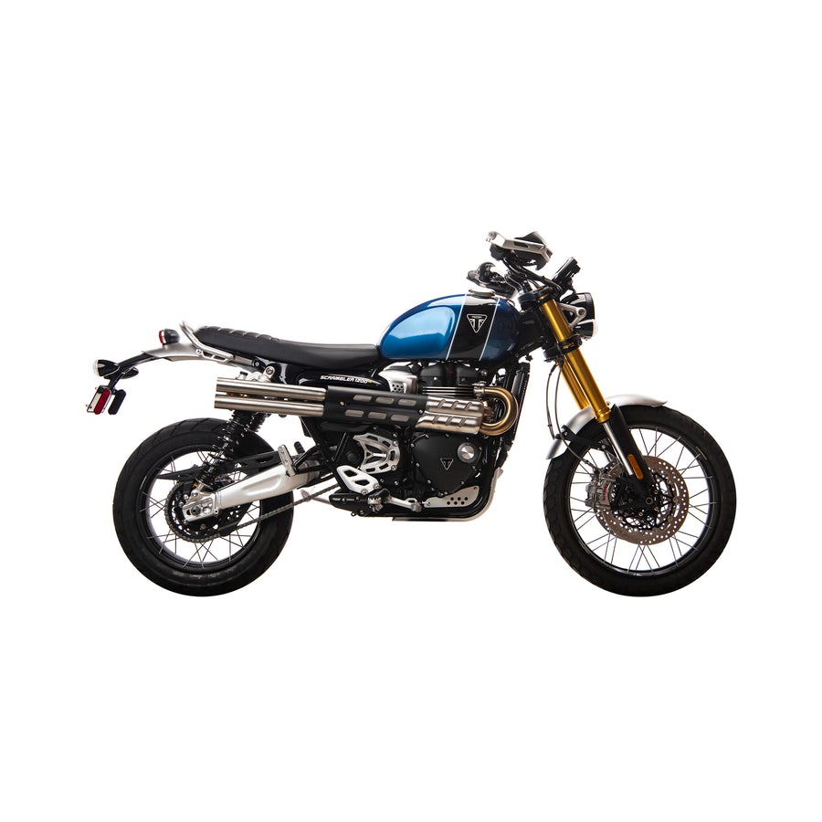 British Customs Shotgun Exhaust - Triumph Scrambler 1200 XE / XC