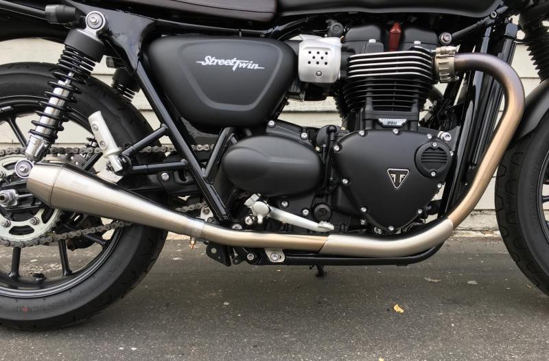 Cone Engineering Shorty Performer Mufflers / Slip-Ons 2016+ Triumph Street Twin 900, Speed Twin 900